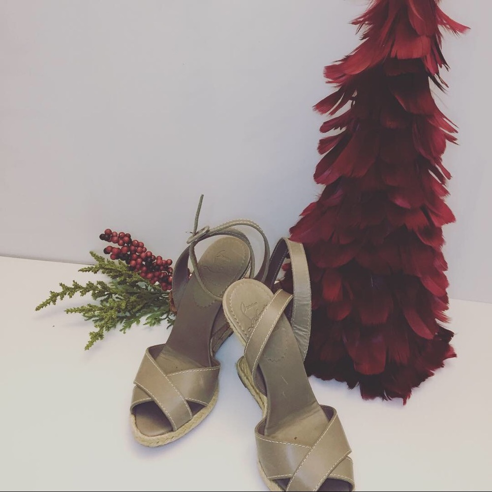 Fabulous Christian Louboutin Ankle Strap Sandals!